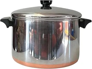 Vtg Revere Ware SS Copper Bottom 6qt Stockpot